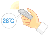 風向きはなるべく上に向ける