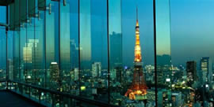 一般階から芝浦方面を望む(夜景)