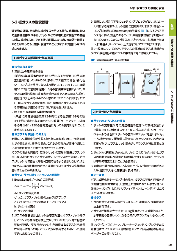 板ガラスの耐震設計