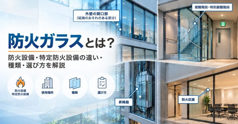 防火ガラスとは？防火設備・特定防火設備の違い・種類・選び方｜ガラスワンダーランド